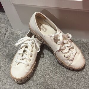 Keds Women's White Canvas Espadrille Sneakers